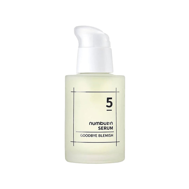 Numbuzin No.5 Goodbye Blemish Serum 50ml – Korean skincare serum for acne-prone skin, reducing blemishes, calming irritation and achieving clear, smooth skin