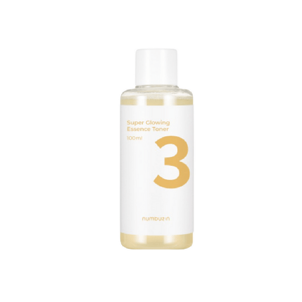 Numbuzin No.3 Super Glowing Essence Toner 100ml  – Korean skincare toner for glowing, dewy skin, with hydrating and brightening ingredients to boost radiance and improve skin texture.