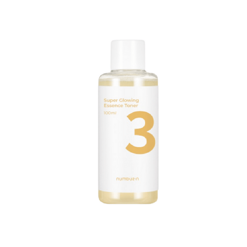 Numbuzin No.3 Super Glowing Essence Toner 100ml  – Korean skincare toner for glowing, dewy skin, with hydrating and brightening ingredients to boost radiance and improve skin texture.