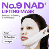 NAD and peptide sheet mask for plumper firmer looking skin