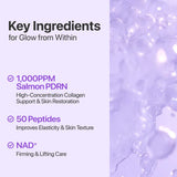 Korean PDRN toner with NAD+, niacinamide and peptides for brighter, smoother and radiant-looking skin