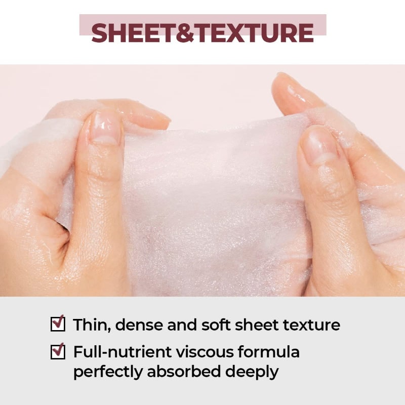 Hydrating and pore-refining sheet mask from Numbuzin No.3 for clearer, softer skin