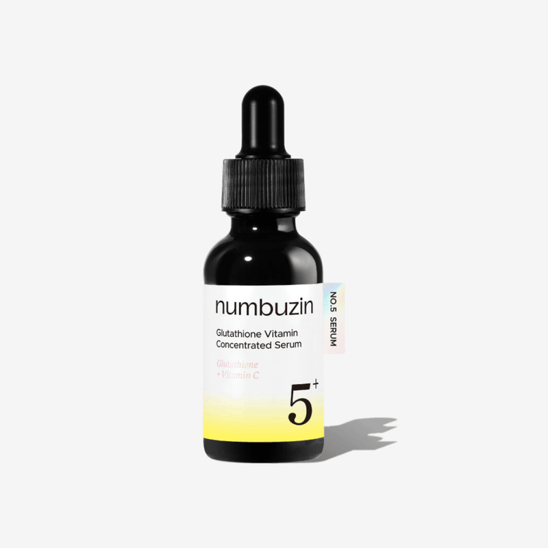 glutathione serum uk Numbuzin No.5+ Vitamin Concentrated Dark Spot Serum keeping skin plump and hydrated Promotes a smoother skin surface Glutathione Serum with 20,000ppm Glutathione,