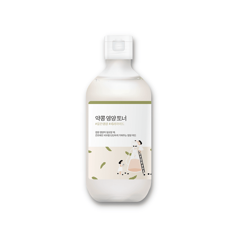 Round Lab Soybean Nourishing Toner 300ml – Korean toner with fermented soybean extract for deep hydration, anti-aging, and skin barrier support