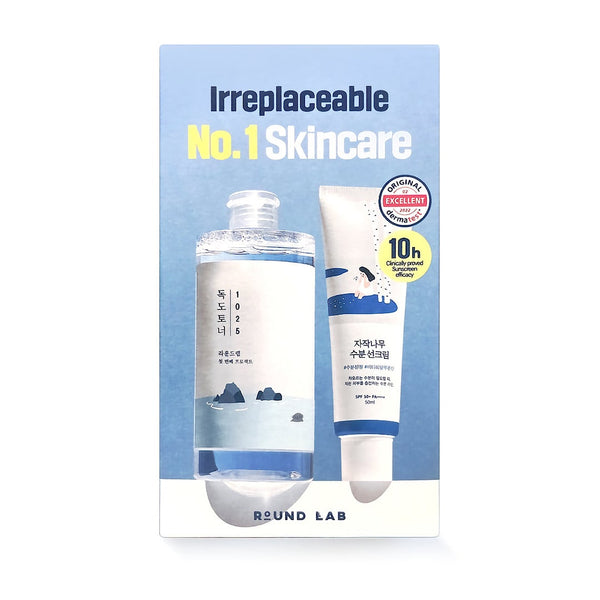 Round Lab 1025 Dokdo Toner + Birch Juice Sunscreen Set