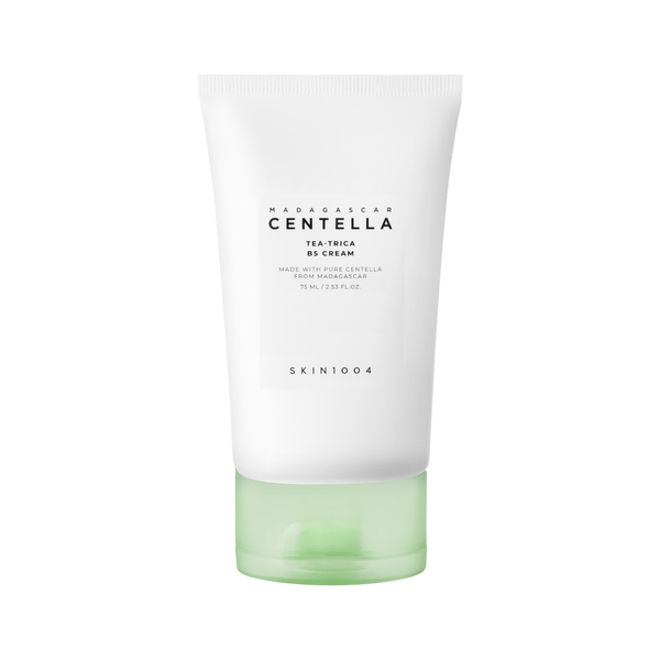 SKIN1004 Madagascar Centella Tea-Trica B5 Cream 75ml - soothing moisturiser with Centella Asiatica and Vitamin B5 for sensitive, acne-prone skin. 