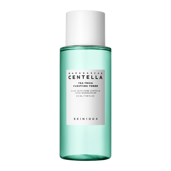 SKIN1004 Madagascar Centella Tea-Trica Purifying Toner 210ml - soothing toner with Centella Asiatica and Tea Tree extract for controlling sebum, exfoliating, and purifying oily, acne-prone skin.