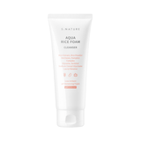 S.Nature Aqua Rice Foam Cleanser in a chic bottle, formulated with rice extract to gently cleanse, remove impurities, and hydrate the skin, a key product in Korean skincare for a fresh, radiant complexion.