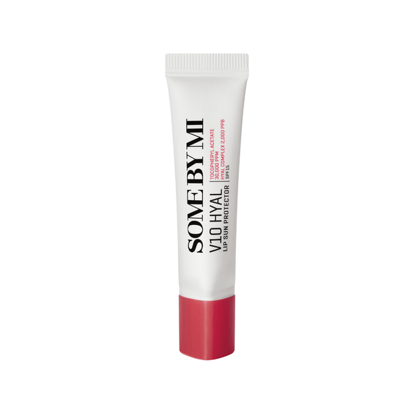 SOME BY MI V10 Hyal Lip Protector SPF15 Berry (7ml) – Hydrating Tinted Lip Balm with 10 Vitamins and UV Protection