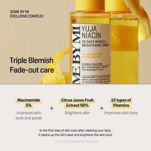 Some By Mi 2022 version yuja niacin 30 days miracle brightening toner   