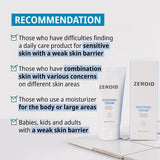 Zeroid Soothing Cream 80ml calming face cream for dry and sensitive skin to soothe irritation and strengthen the skin barrier