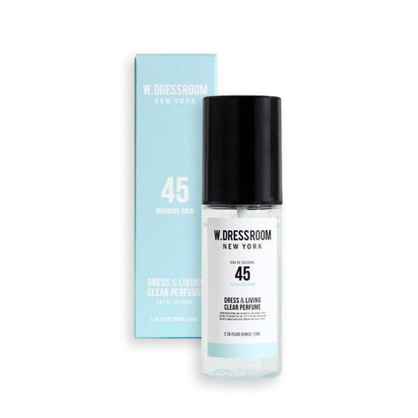 W.DRESSROOM Dress & Living Clear Perfume No.97 Morning Rain 70ml – Refreshing Korean spray with clean, dewy scent for home and clothing